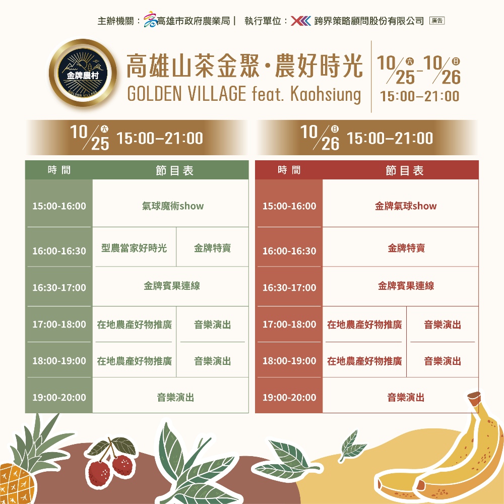 連假逛神農市集品好茶 高雄「山茶金聚」享受農好時光　