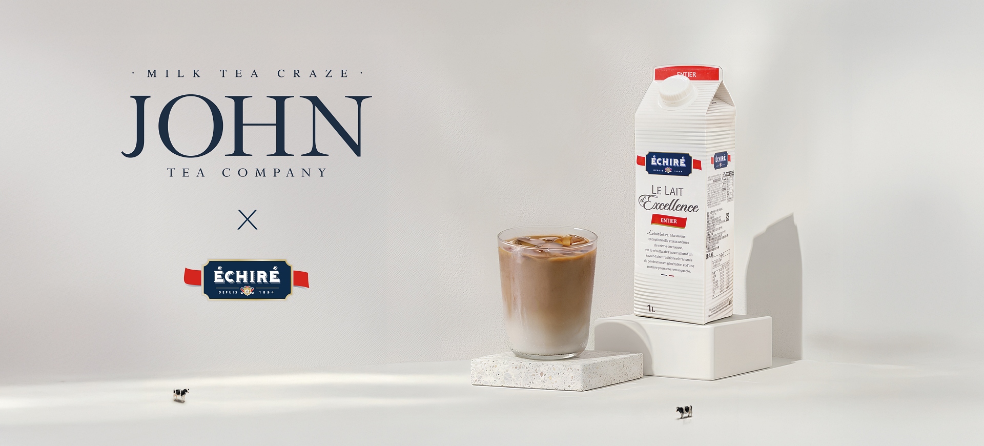 約翰紅茶攜手Échiré艾許推出聯名那堤 1/2起全台販售