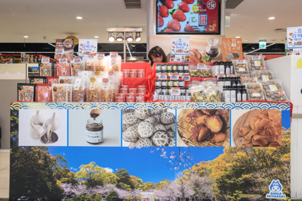 宮崎市物產展展出多項來自當地的精選商品，從和牛加工品、地雞到地瓜甜點，完整呈現宮崎豐饒的農畜產業與職人精神。圖/主辦單位